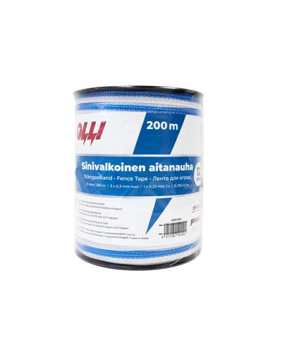 Olli Nastro per recinzione blu e bianco 12mm/200m