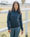 Kim Maglia a collo alto con zip navy 